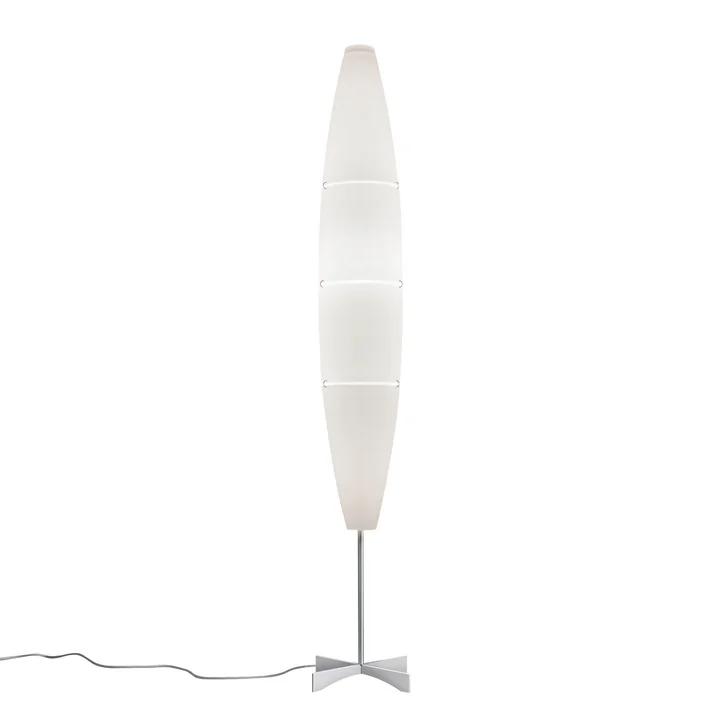 Foscarini - Havana Stehleuchte, Aluminium / weiss