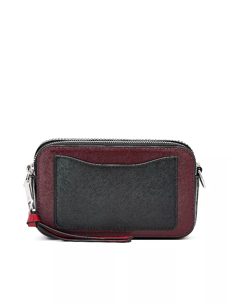 MARC JACOBS Ledertasche - Mini Bag THE SNAPSHOT  dunkelrot