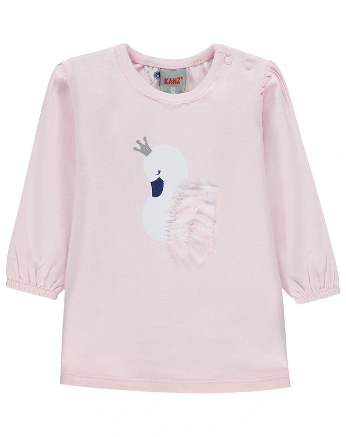 Langarm-Kleid FLY HIGH – SWAN in altrosa