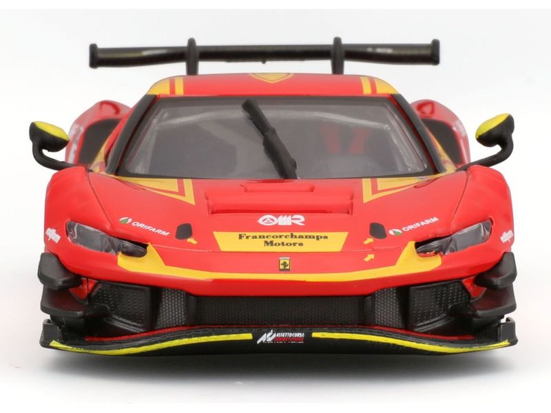 BBurago Ferrari Racing 296 GT3 2023 Rot 1:43 Sammlermodell im Massstab 1:43