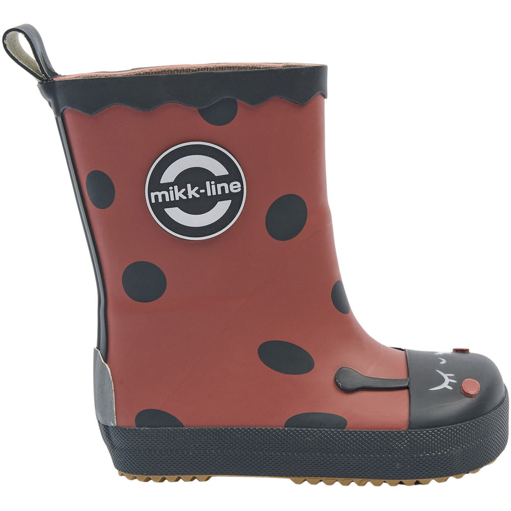Køb Mikk-Line Henna Gummistøvler Ladybug Barefoot