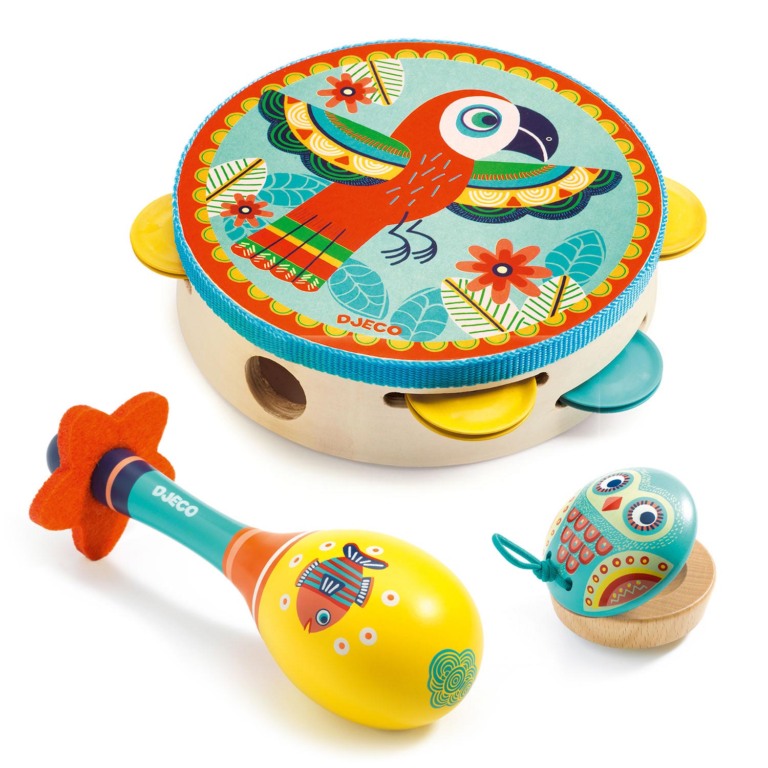 Djeco Houten Muziekset Animambo, 3dlg.
