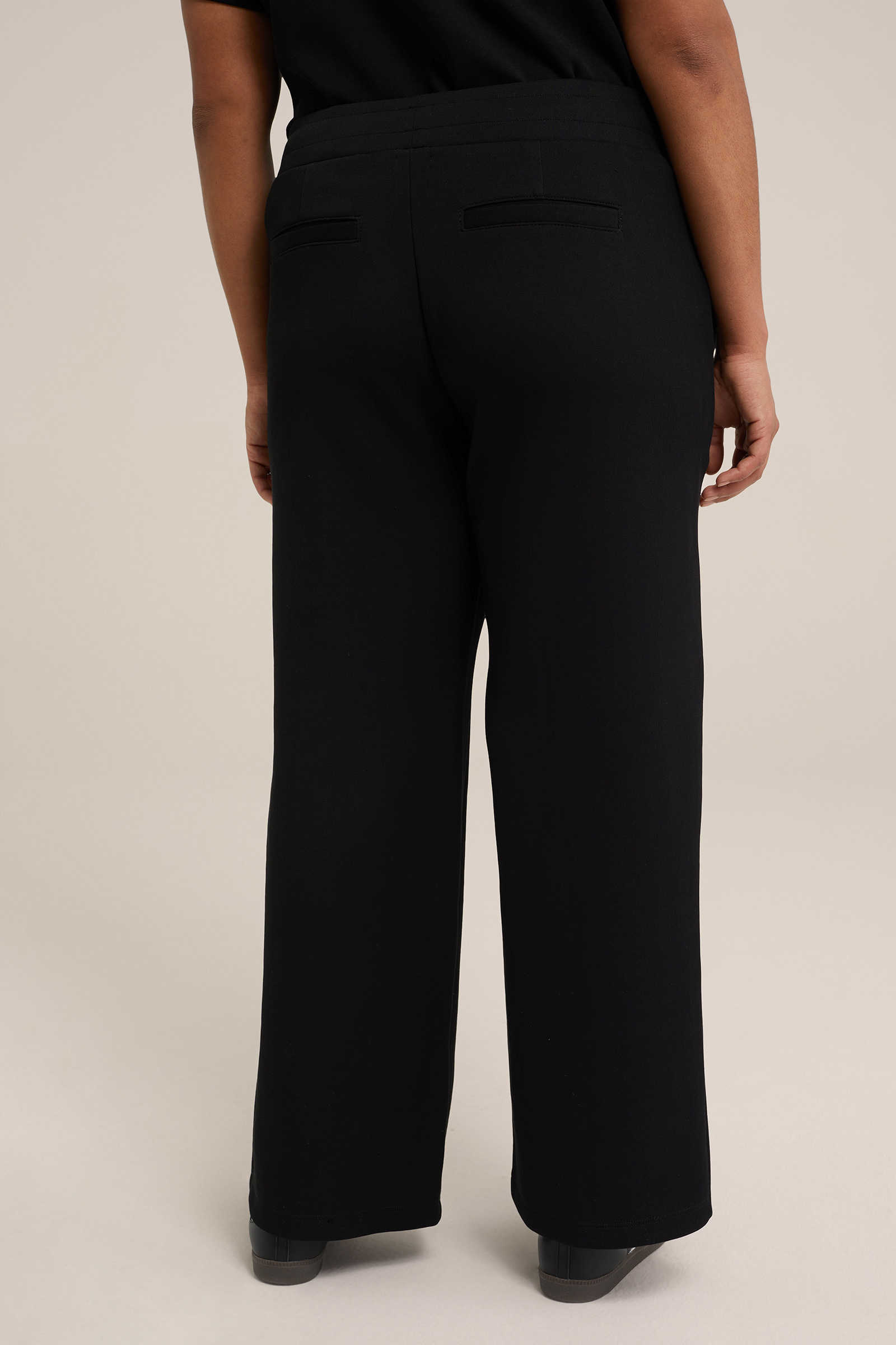 wide leg broek - Curve WE Fashion Zwart
