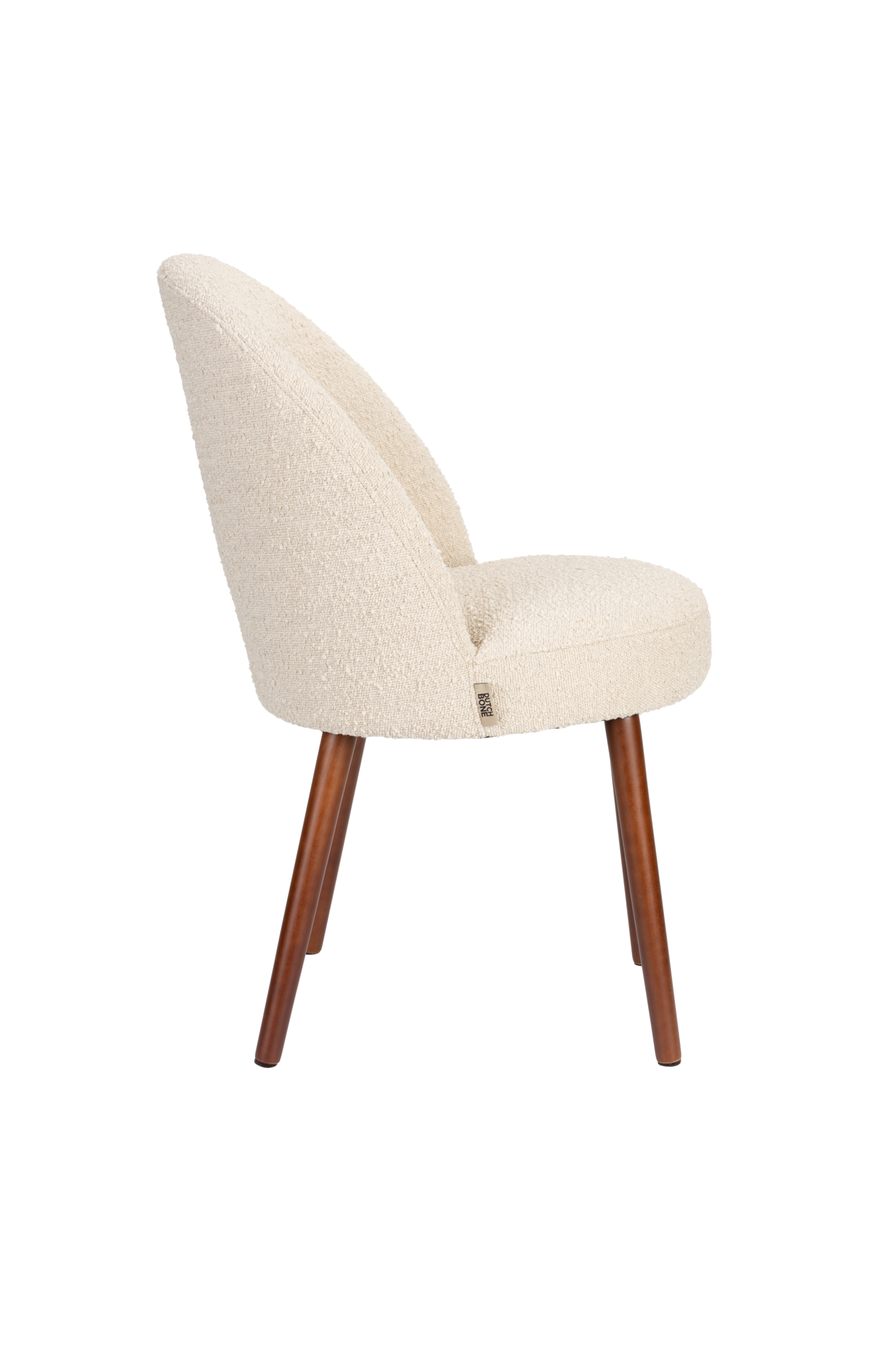 Eetkamerstoel Barbara Boucle beige - set van 2