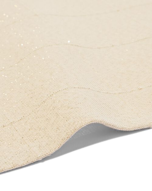 serviettes 47x47cm coton sable avec carreaux pailletés