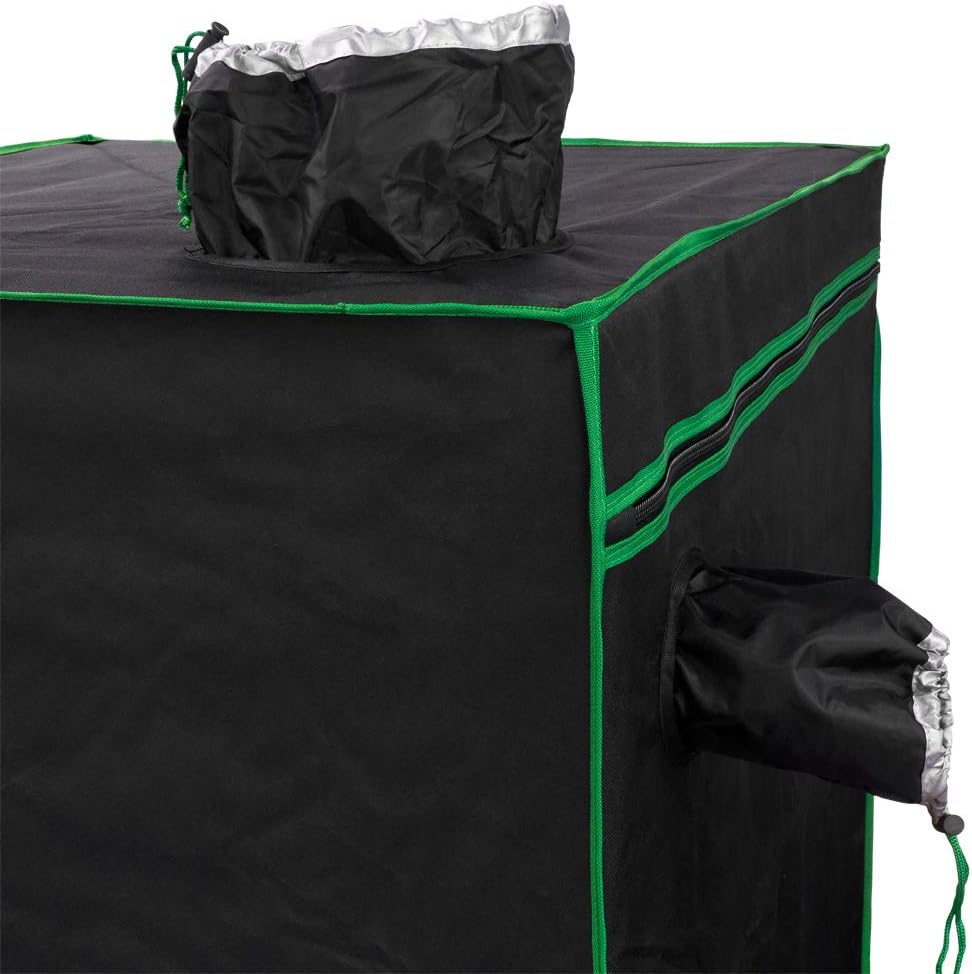 Kingpower Grow Zelt für Pflanzen Zuchtzelt Gewächshaus Box Garten Anzucht Gemüse Kräuter Grow Schrank Indoor 140 x 140 x 200 cm Blumen klein Tomaten Hydro Green
