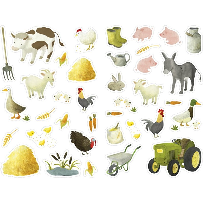 Mini stick maildor 21x16cm 12 themes varies sachet 48       planches 1692 unites