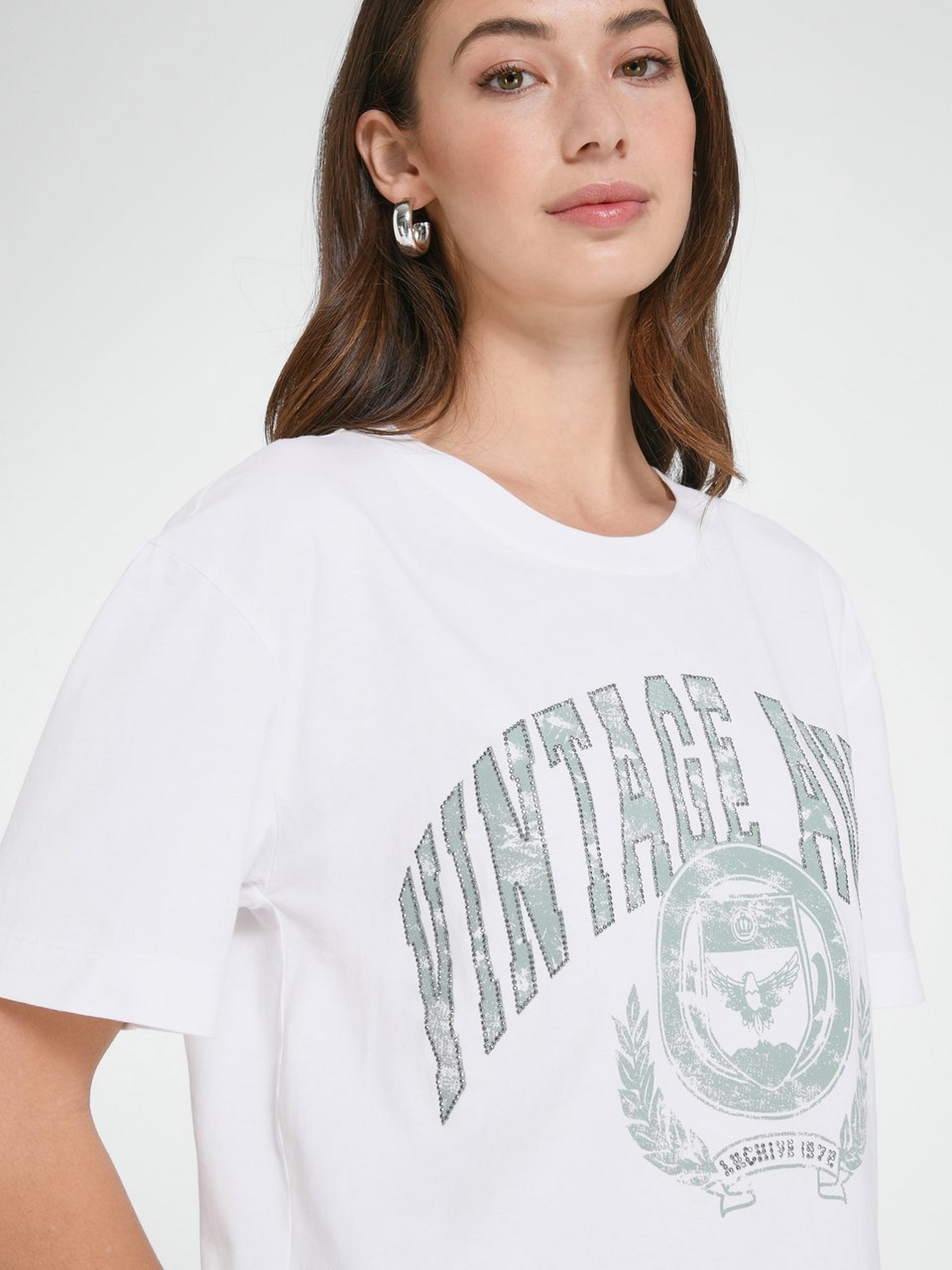 Rundhals-Shirt mit 1/2-Arm