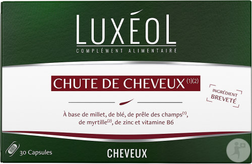 Luxéol Chute De Cheveux Progressive 3 Mois 90 Gélules