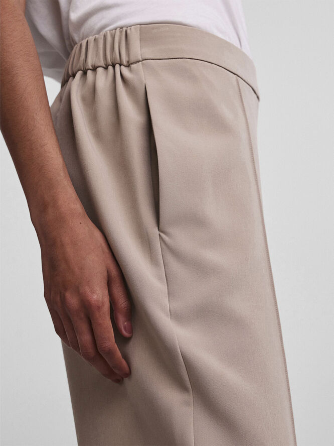 Pieces PCBOSSY HW WIDE PANTS NOOS Sølv