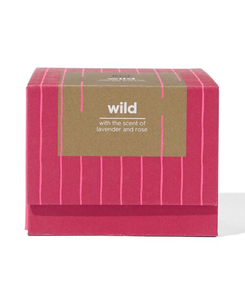 bougie parfumée dans un vase en faïence Ø8x6.4 wild