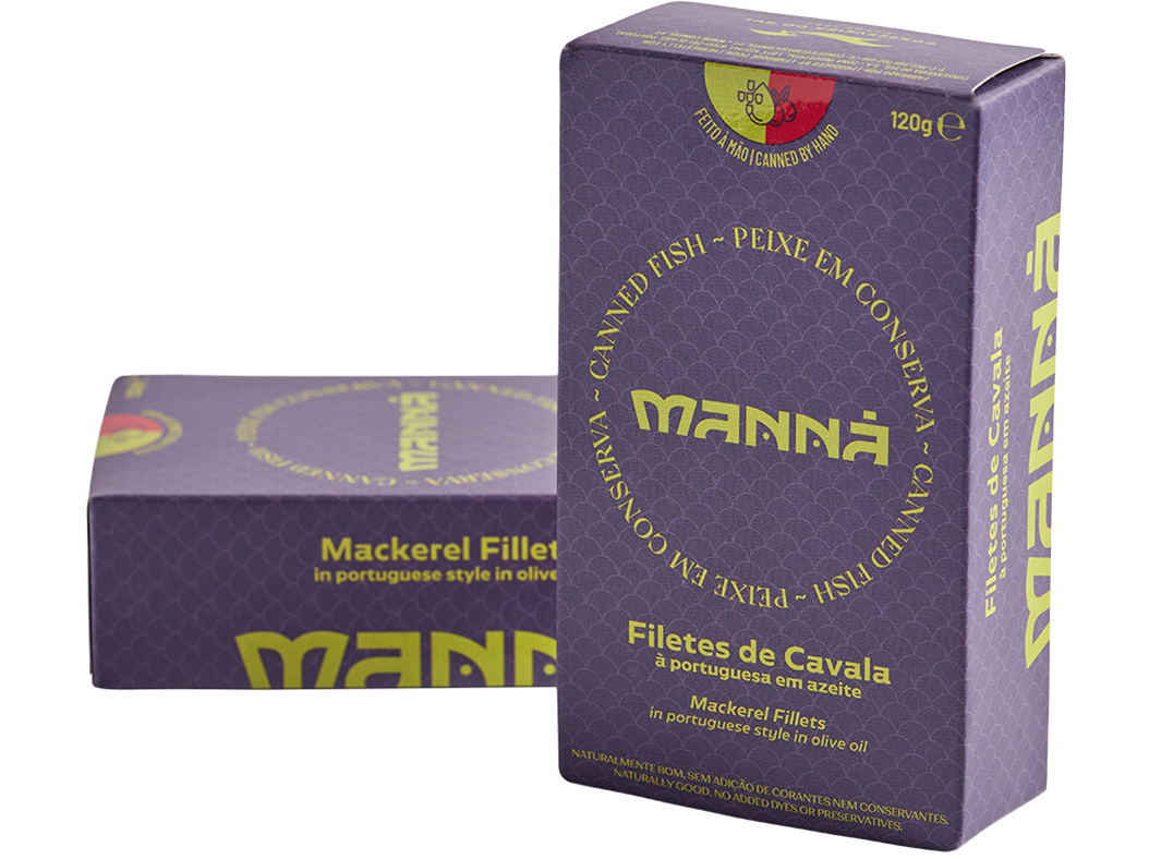FILETE CAVALA MANNA PORTUGUESA EM AZEITE 120(90)G