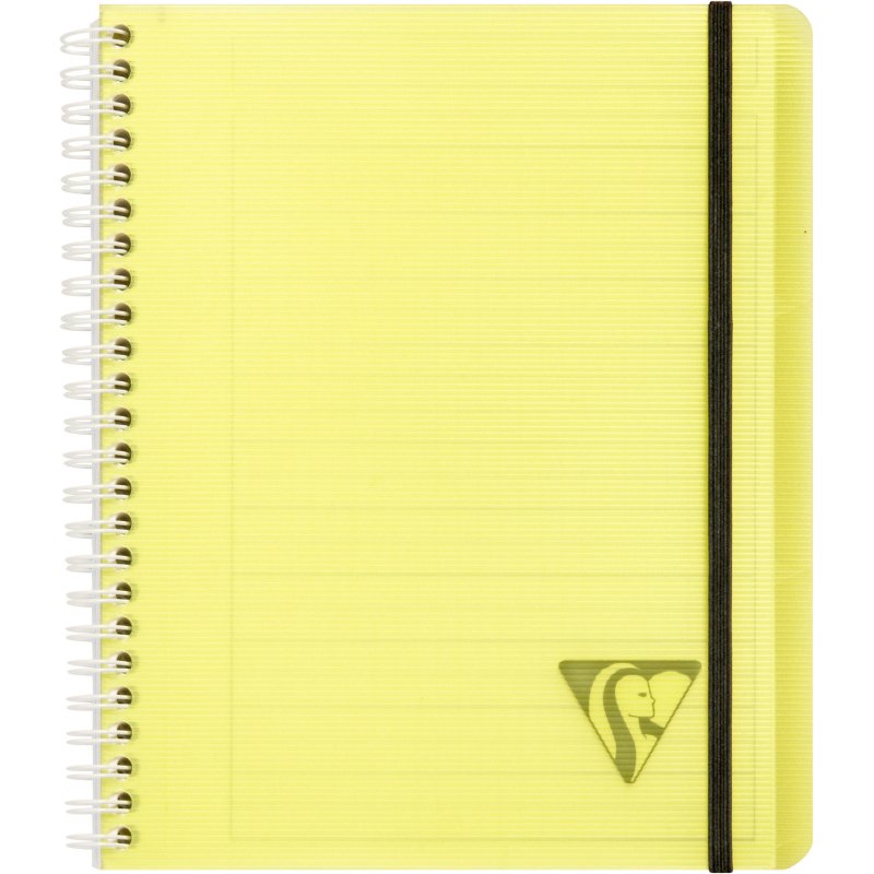 Cahier spirale Proactiv'book Linicolor format 16 x 21 cm - blanc ligné