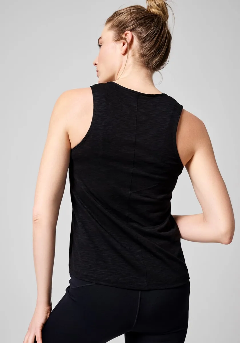 Casall Soft Texture Tank Black