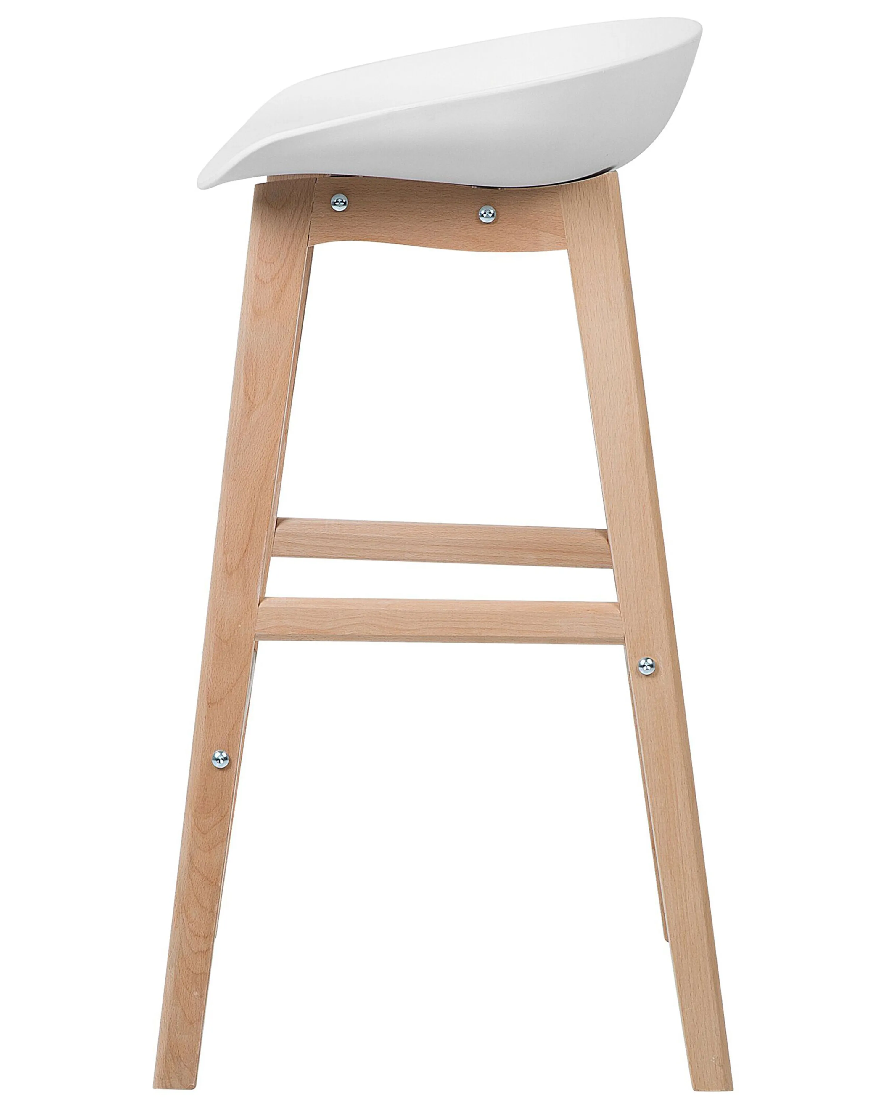 Set van 2 barstoelen MICCO Wit