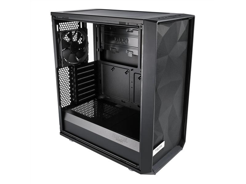 Fractal Design PC-Gehäuse Meshify C Schwarz Kompaktes Gaming-Midi-Tower-Gehäuse für ATX-Mainboards