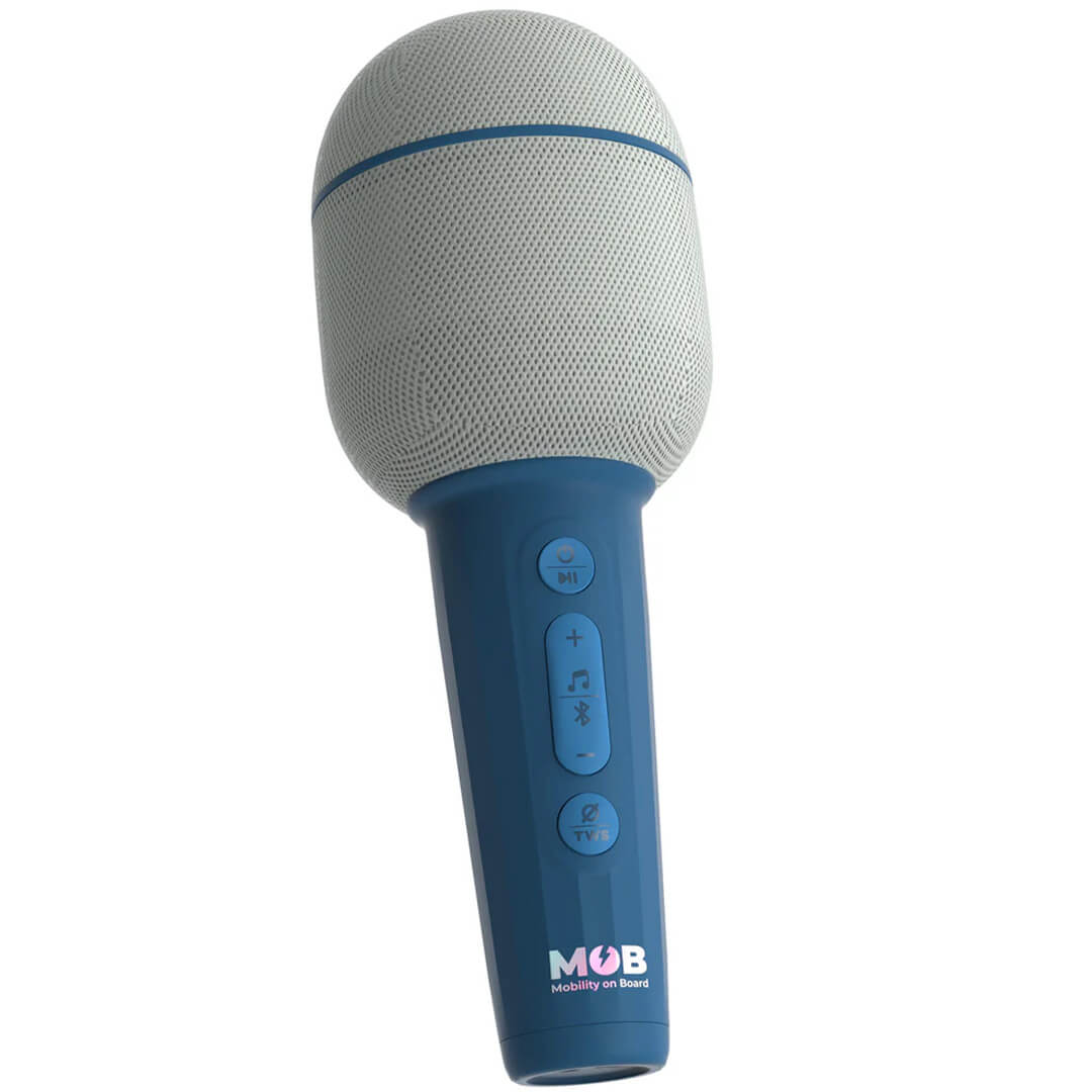 Mob karaoke microfoon - blauw