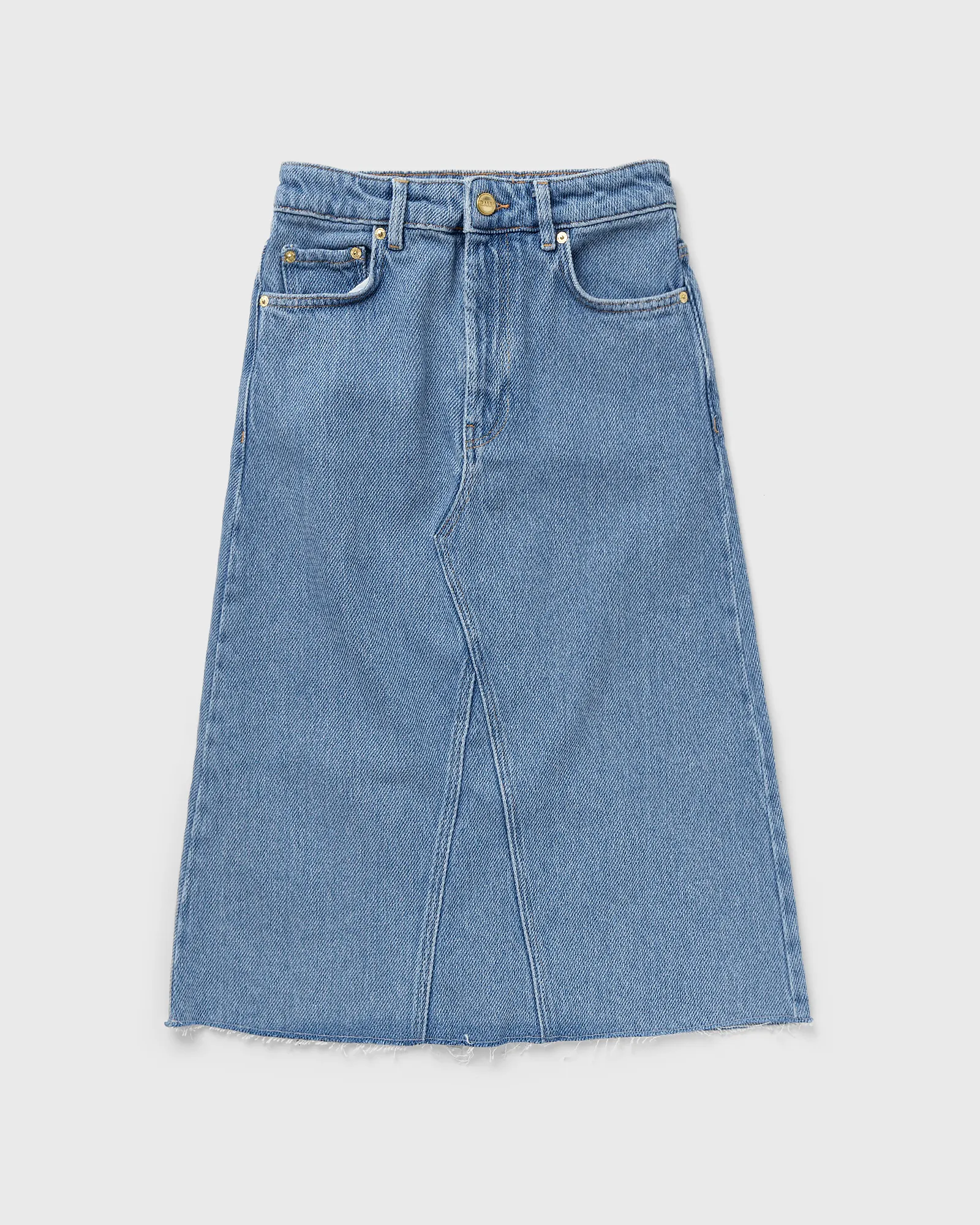 Ganni Heavy Denim Midi Skirt