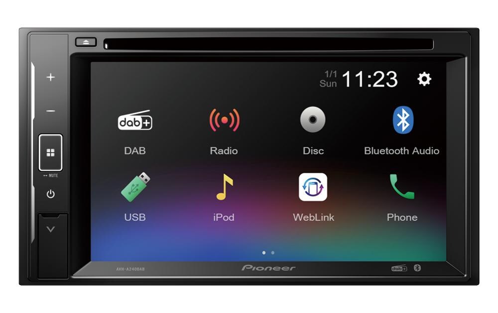Mediacenter AVH-A240DAB 2 DIN<br>2-DIN-Autoradio 6.2