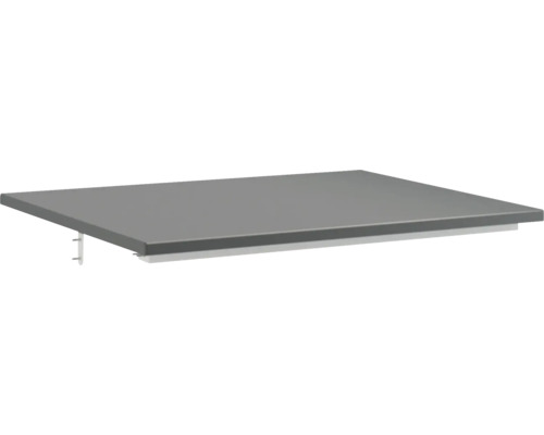 Jungborn QUATTRO wastafelblad, 61 x 46 cm, matzwart, zonder uitsparing