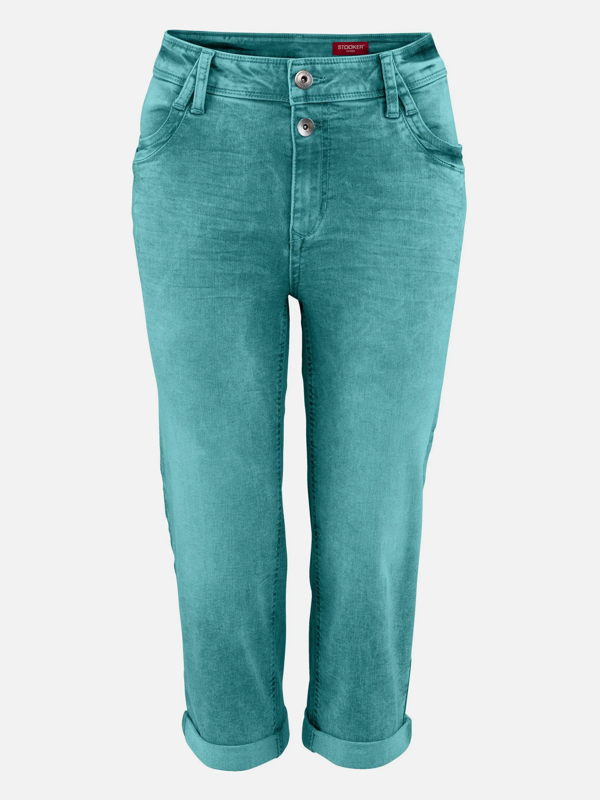 Damen Capri 5-Pocket Slim Fit