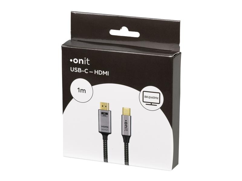 onit Kabel USB Type-C - HDMI, 1 m Videokabel USB-C auf HDMI