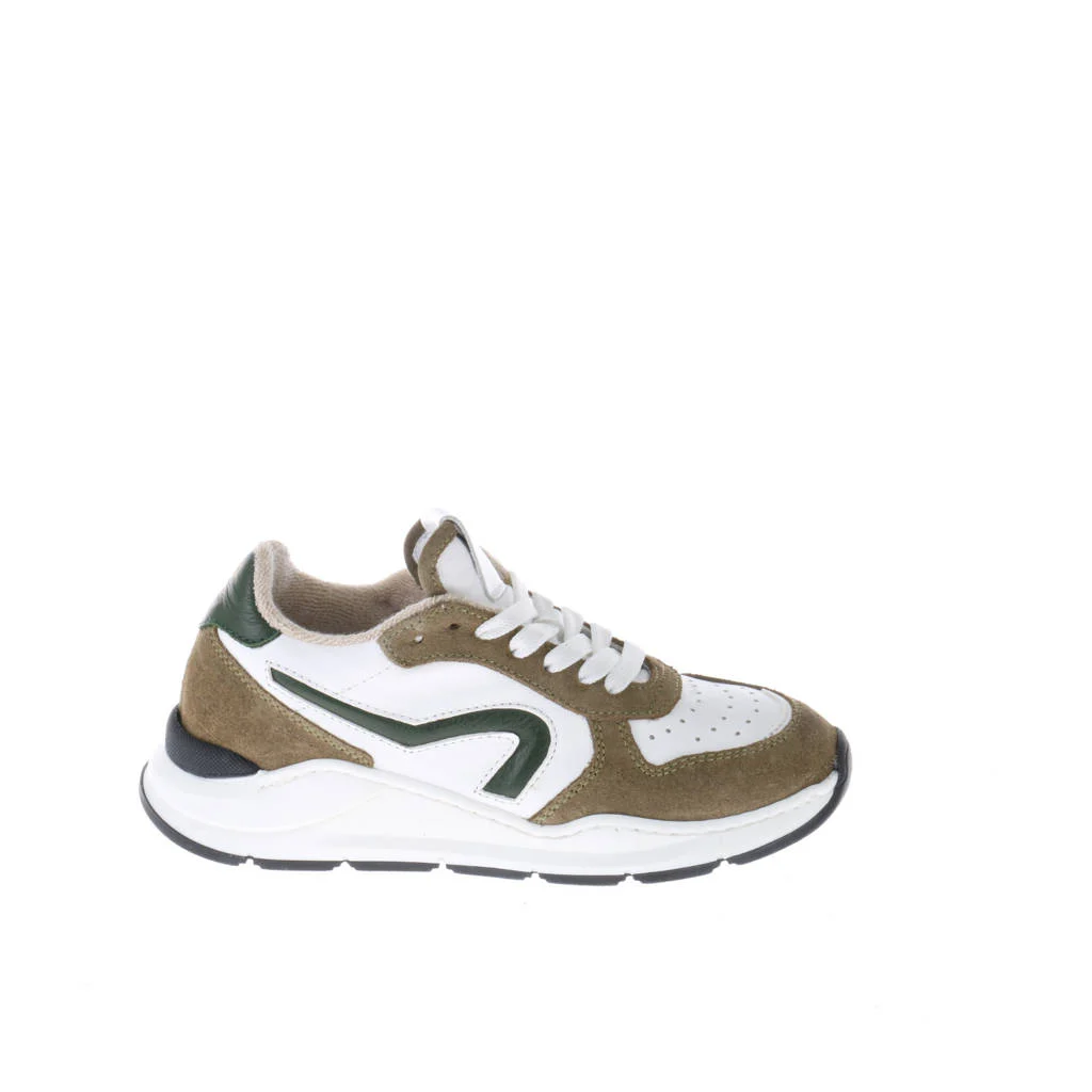 Hip suède sneakers bruin/wit