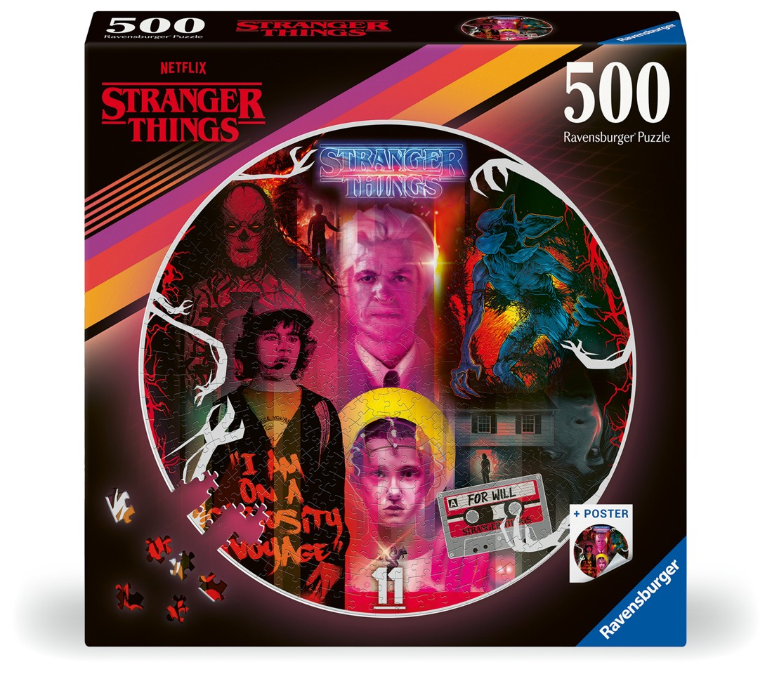 Ravensburger - Puslespil Circle Of Colors Stranger Things 500 brikker