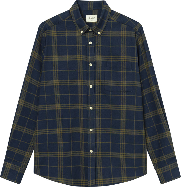 Forét HORNET FLANNEL SHIRT Navy/army