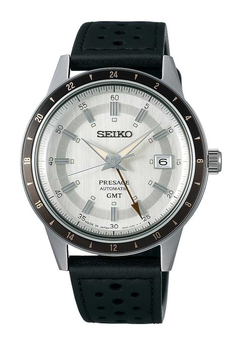 Seiko Presage Auto GMT Weiß SSK011J1