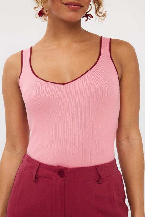 Ydence roze dames top