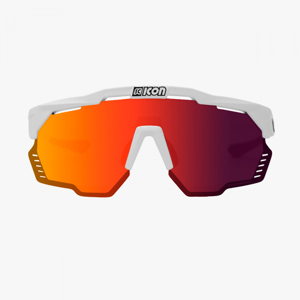 Scicon Aeroshade Kunken solbriller hvid/ multimirror rød