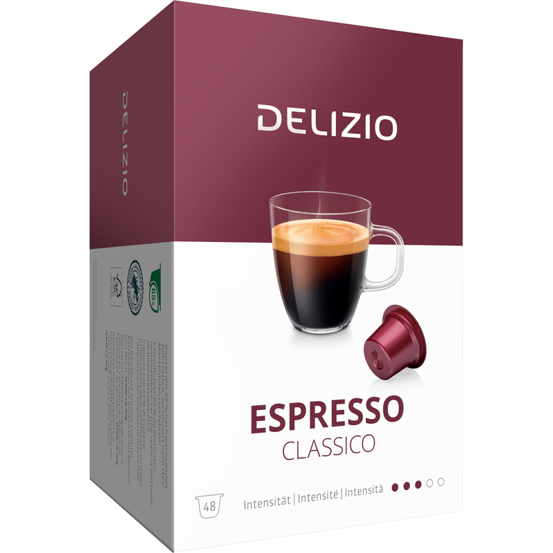 Delizio Kaffeekapseln Espresso Classico, 48 Stück