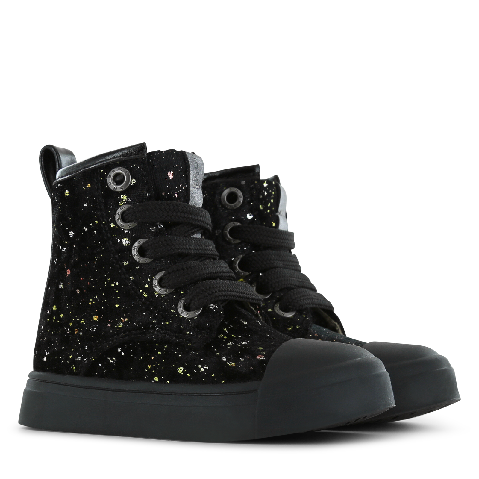 Shoesme schwarzer Schnürschuh mit Punkt
