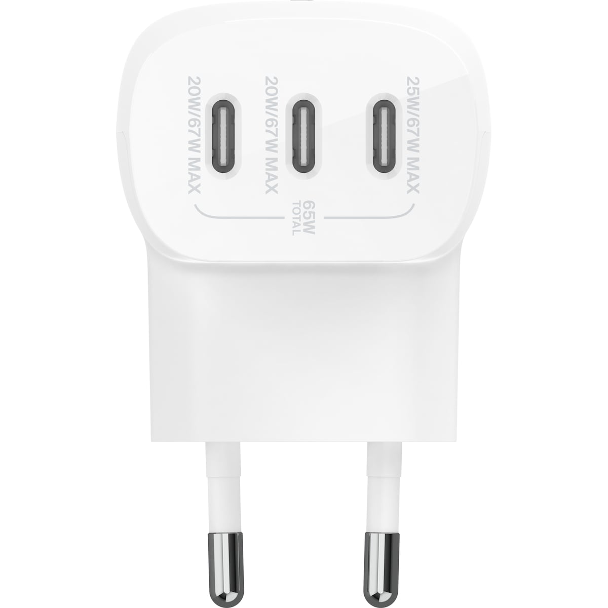 Belkin BoostCharge 3-Port USB-C lader med USB-C-kabel