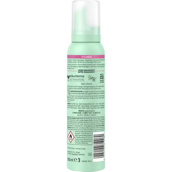Schaumfestiger Volumen Für feines Haar