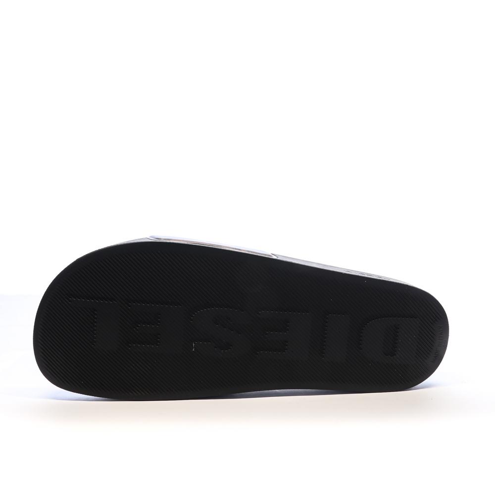 Diesel Claquettes Noires/Marrons Homme Diesel Mayemi