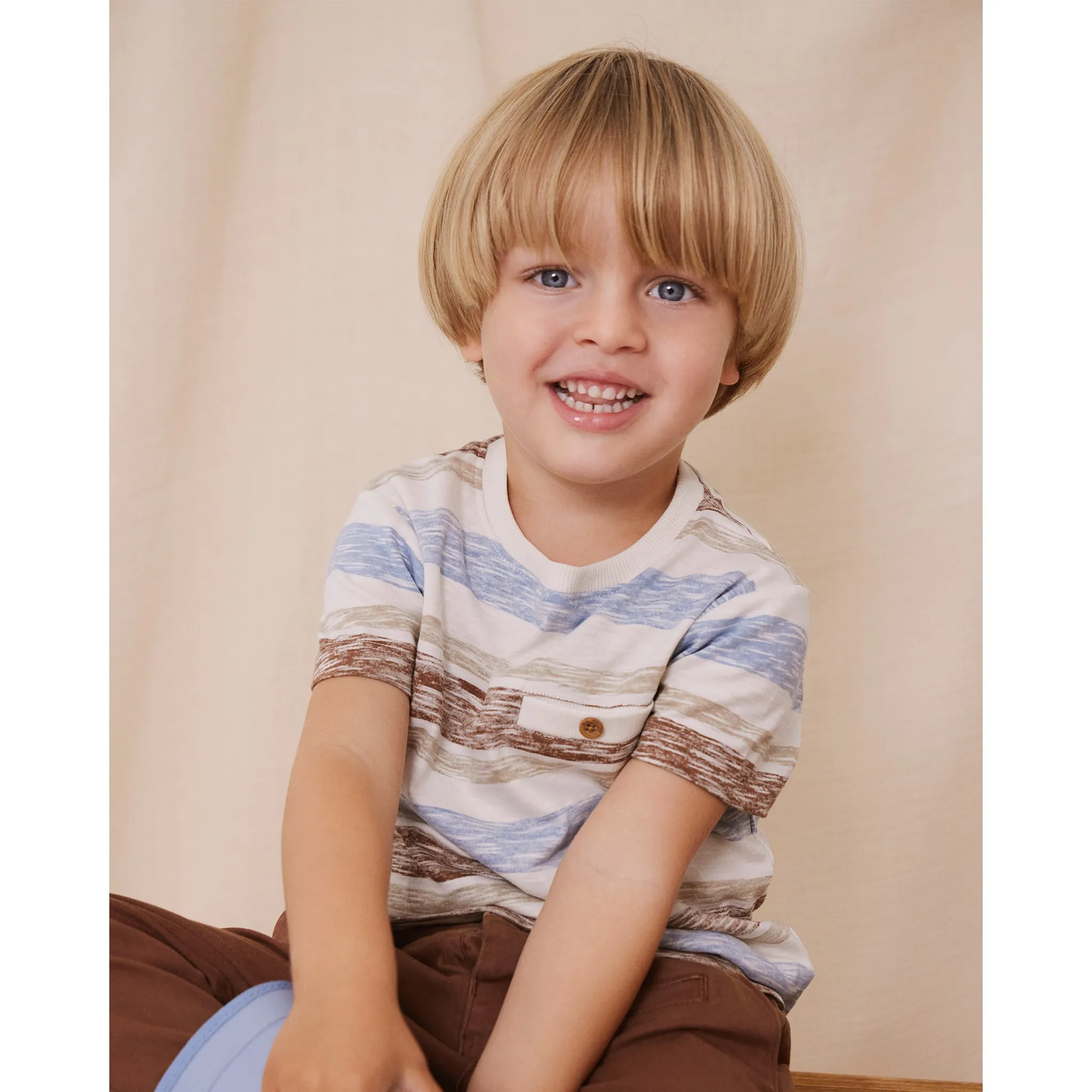 En Fant T-Shirt Rayé 3-8ans