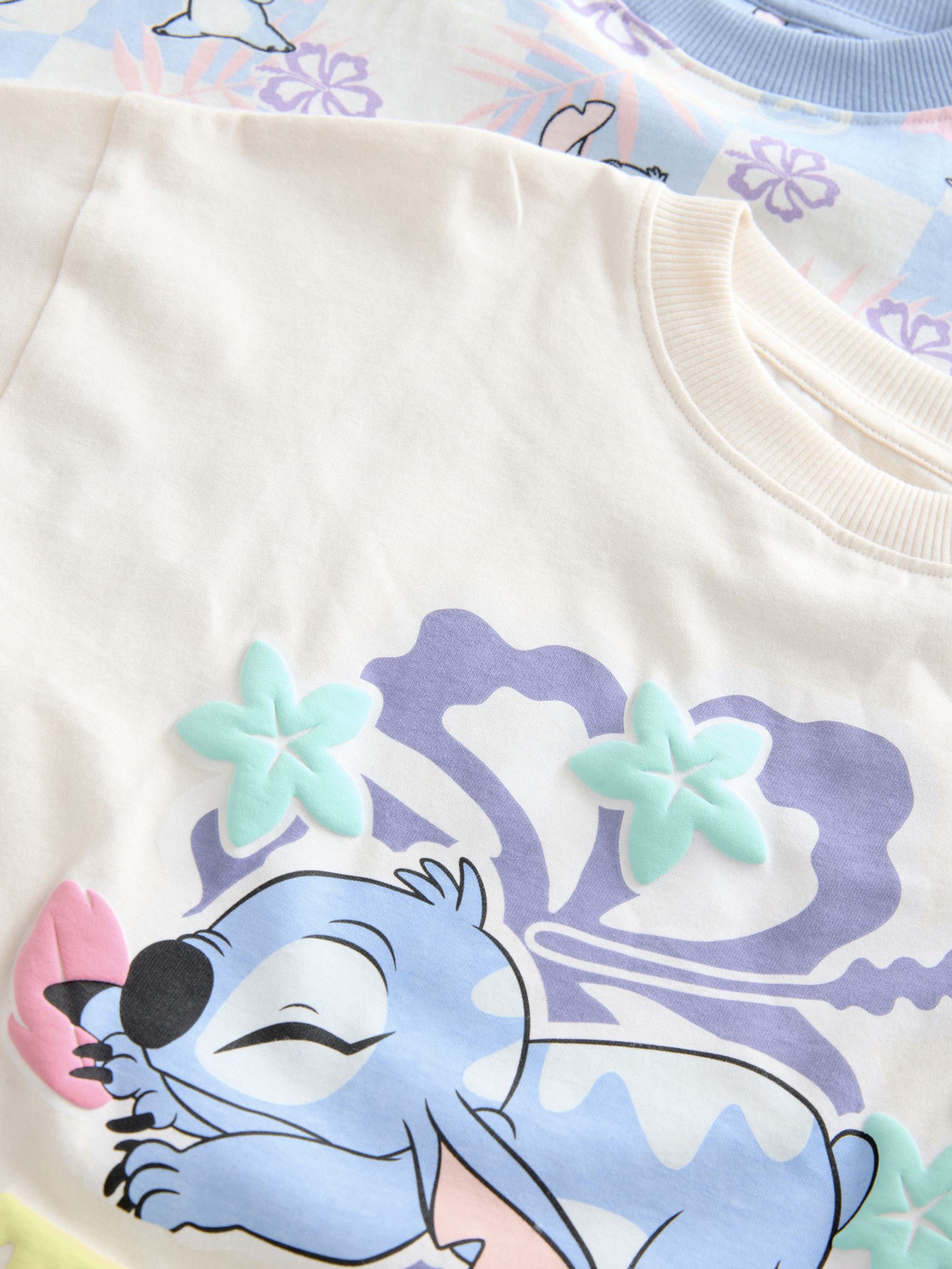 Blauw/ecru - Lilo en Stitch korte pyjama's 2 pack (3-16jaar)