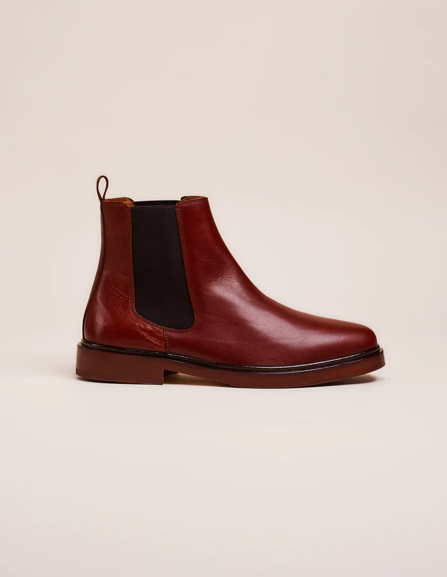 Bottines Nicolas - Cuir cognac