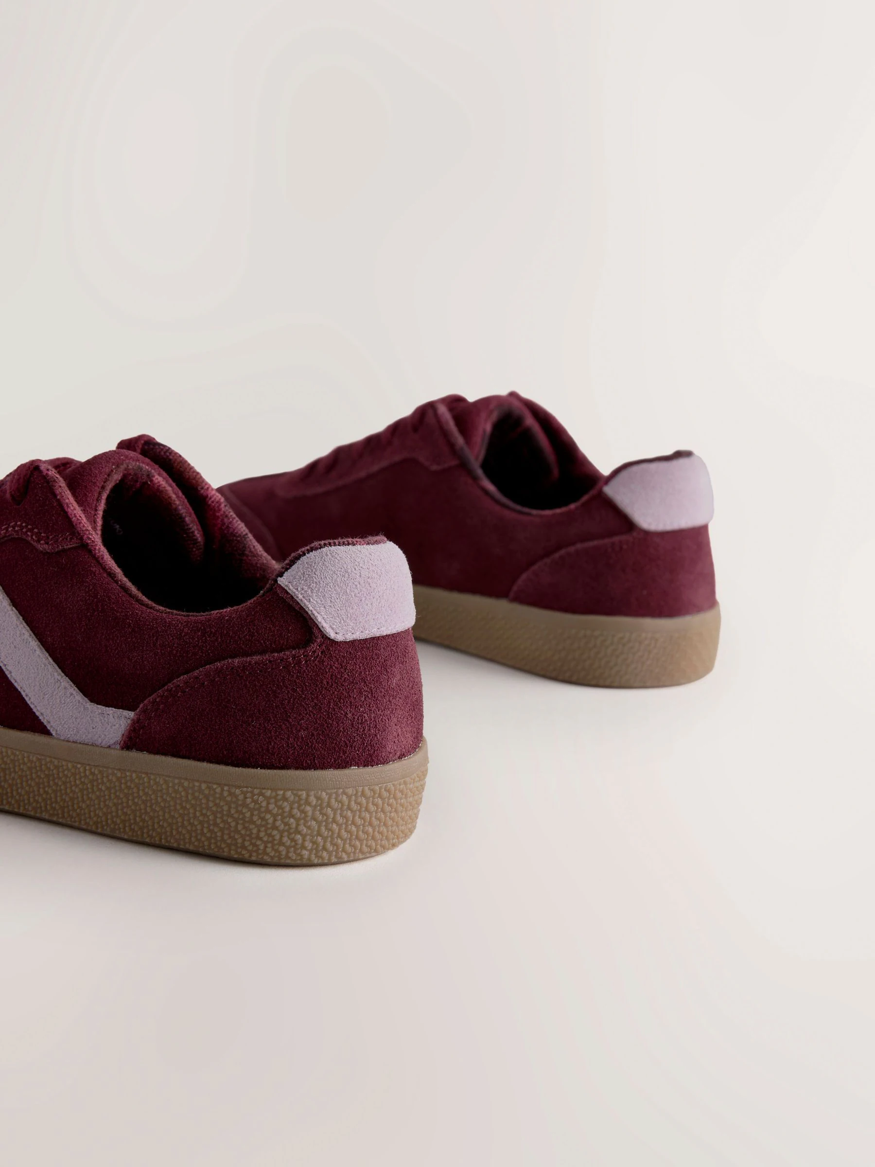 Bordeauxrood - Lifestyle sneakers met veters