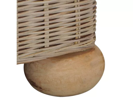 Fauteuil avec coussins Rotin naturel