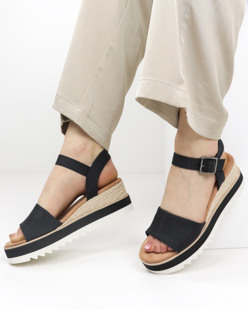 Toms Diana Sandalen  - zwart