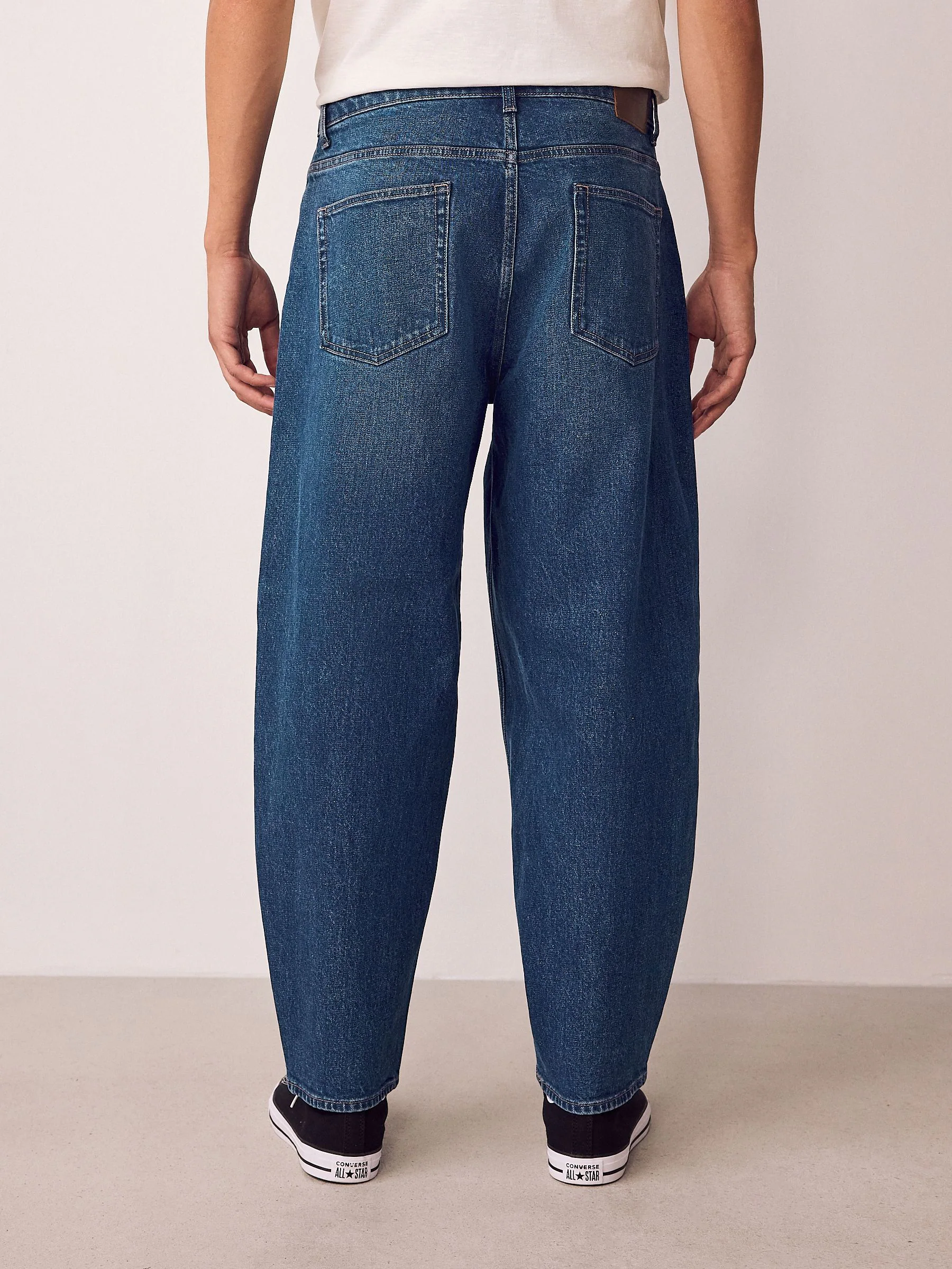 Blauw Klassiek Vintage - Barrel Fit - Vintage wash denim jeans