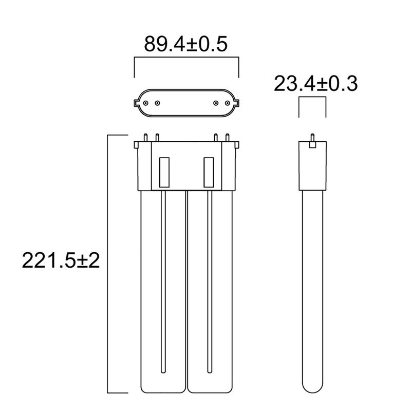 Sylvania ToLEDo LYNX F LED PL-lamp 4-pins 20W 2450lm 2G10 840sl