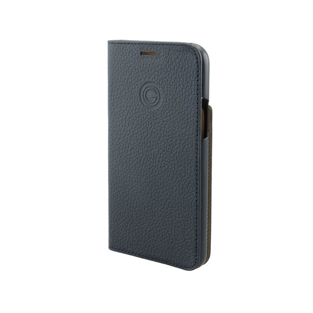 iPhone 12 / iPhone 12 Pro Echtleder Book Case Tasche Flip Cover (MARCIP12_6.1-M01) - Schwarz