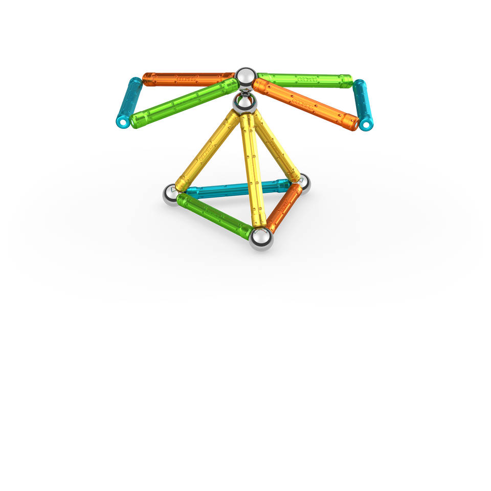 Geomag magnetische stokken edelstenen set 32-delig