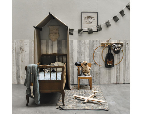 Barnwood echt houten paneel Montreal Whitewash, pak = 0,80 m²