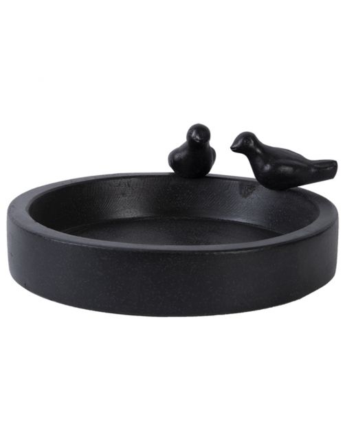 Best For Birds Vogelbad Terrazzo Rond - Drinkbak - 30x33x12 cm Zwart