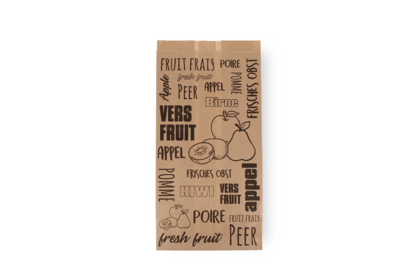 Fruitzak 1 pond 14/20,8x27cm kraft papier